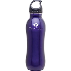 H2go (r) Balance - Purple - 24 Oz. Single Wall 18/8 Stainless Steel Sport Bottle With Threaded Lid