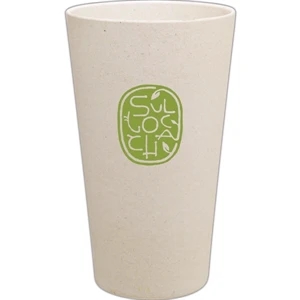 Eco Pint - Natural - 16 Oz. Single Wall Pint Tumbler Made From Bamboo Fiber