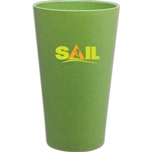 Eco Pint - Apple - 16 Oz. Single Wall Pint Tumbler Made From Bamboo Fiber