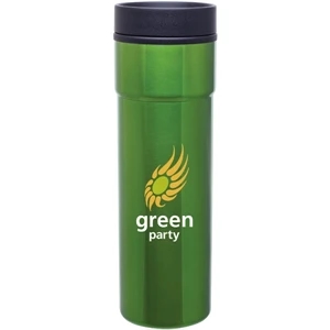 Como - Apple - 16 Oz Stainless Steel Tumbler With Plastic Liner, Foam Insulated, Push-on Lid