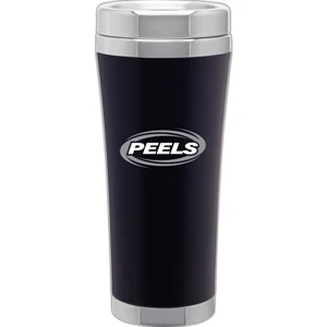 Veer - Matte Black - 18 Oz Double Wall 18/8 Stainless Steel Tumbler, Foam Insulated With Push On Lid