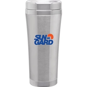 Veer - Stainless - 18 Oz Double Wall 18/8 Stainless Steel Tumbler, Foam Insulated With Push On Lid