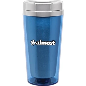 Light Blue - 16 Oz Double Wall Translucent Acrylic Exterior With 18/8 Stainless Steel Liner
