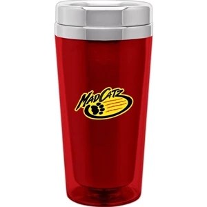 Red - 16 Oz Double Wall Translucent Acrylic Exterior With 18/8 Stainless Steel Liner