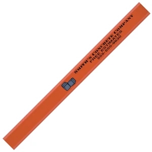 International Carpenter - Orange - Flat Barrel Pencil With Flat Medium Core Offers Value