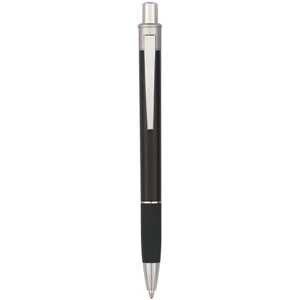 The Viper - Black - Plunger Action Pen With Rubber Grip And Sleek Design