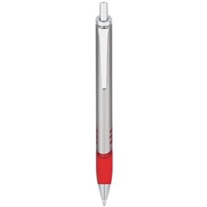 The Edge - Colors/silvers - Pen With Rubber Grip For Writing Comfort And Control