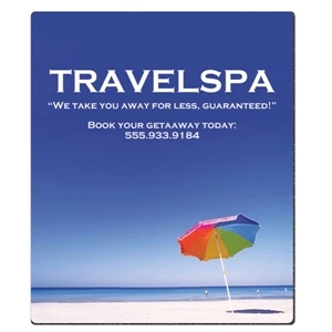1/8" Thick Mouse Pad - Standard Size, Mouse Pad With Fabric Surface And Open Cell Rubber Base, 8" X 9 1/2"