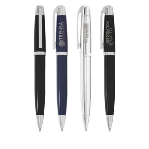 Sheaffer (r) - Medium Point Ballpoint Pen With Chrome Plate Trim And Black Ink