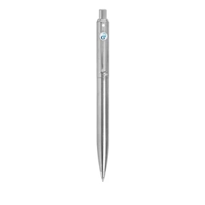 Sheaffer (r) Sentinel (r) - Matte Chrome Plated, Retractable Ballpoint Pen With Chrome Plated Trim