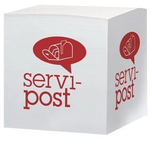 4" X 4" X 4" - Eco Friendly Non-adhesive Notepad Cube. 1-color Imprint At A Budget Price