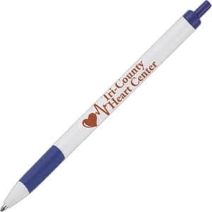 Rascal (tm) - 1 Color Imprint - Blue - Economy Ballpoint Pen With Medium 1.0mm Point, Black Dg5 Ink And Grip