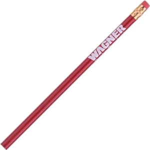International (tm) - Red - Bonded Core Pencil In A Wood-cased Barrel With Brass-colored Ferrule And Red Eraser