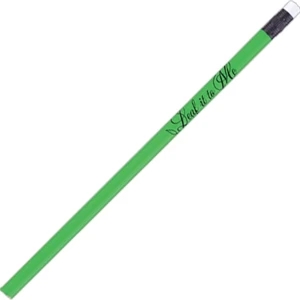 Neon (tm) - Kiwi Green - Neon Round Barrel #2 Core Pencil With White Eraser And Black Ferrule