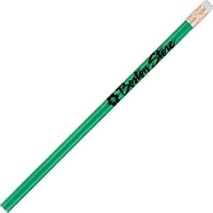 Stardust (tm) - Green - Bonded #2 Core Round Barrel Pencil In Stunning Finish With White Eraser