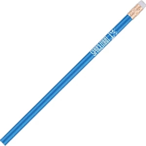 Stardust (tm) - Blue - Bonded #2 Core Round Barrel Pencil In Stunning Finish With White Eraser