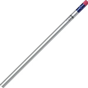 Create-a-pencil (tm) - 3 Color Imprint - Silver - Customizable Round Barrel, #2 Core Pencil