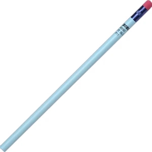 Create-a-pencil (tm) - 3 Color Imprint - Light Blue - Customizable Round Barrel, #2 Core Pencil