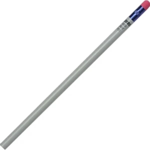 Create-a-pencil (tm) - 3 Color Imprint - Gray - Customizable Round Barrel, #2 Core Pencil