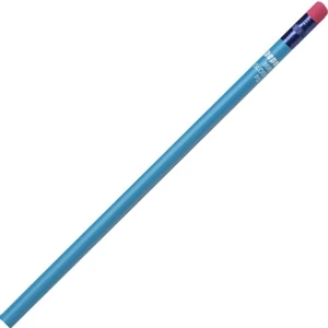 Create-a-pencil (tm) - 3 Color Imprint - Hi Gloss Blue - Customizable Round Barrel, #2 Core Pencil