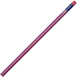 Create-a-pencil (tm) - 3 Color Imprint - Plum - Customizable Round Barrel, #2 Core Pencil