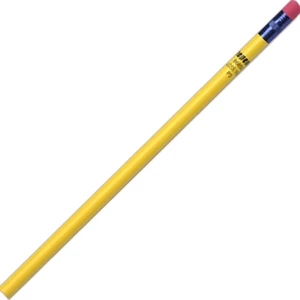 Create-a-pencil (tm) - 3 Color Imprint - Hi Gloss Yellow - Customizable Round Barrel, #2 Core Pencil