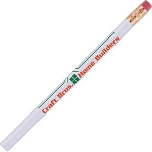 Jumbo (tm) - 1 Color - White - Tipped Pencil With Oversized Soft Bonded Core, Extra Large 13/32" Diameter