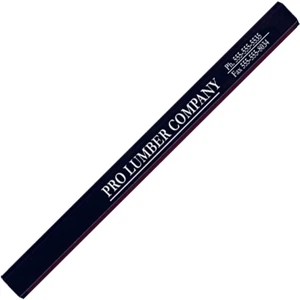 700 Series Domestic Carpenter (tm) - Black - Flat Core Encased Carpenter's Pencil With Quality Medium Core