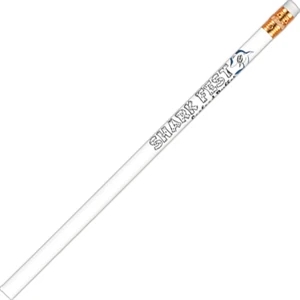 Abert Special (tm) - 3 Colors - White - Pencil With Bonded Core In Quality Round Wood Barrel