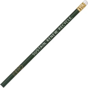 2 Color Imprint - Dark Green - Forest Stewardship Council Certified Standard Round Pencil With Double Bonded Core