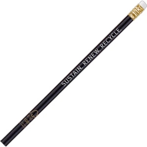 2 Color Imprint - Black - Forest Stewardship Council Certified Standard Round Pencil With Double Bonded Core