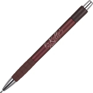 The Authority (tm) - Red - Medium 1.0mm Point, Blue Ink Retractable Pen With Rich Deep Matte Colored Barrel