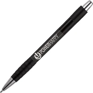 Outlander (tm) - Transparent Black - Retractable Ballpoint Pen With Slim, Translucent Barrel And Smooth Writing Ink