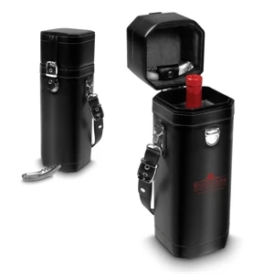 Legacy Collection Sonata (tm) - Insulated Single-bottle Wine Case. Includes Waiter-style, Stainless Steel Corkscrew