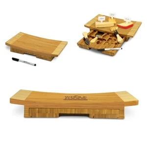 Concavo - Rectangular Cutting Board And Serving Tray With Cheese Tools And Porcelain Markers
