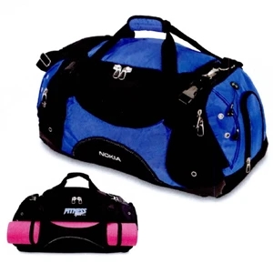Techno - Duffel Bag With Unique Front Carry System For Rackets, Yoga Mats, Etc
