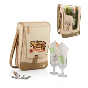 Barossa Botanica - Insulated, Single-bottle Wine Cooler With Service For 2, Adjustable Shoulder Strap