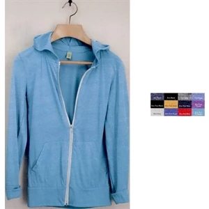 Alternative (r) Eco (r) - Heathers X S- X L - Unisex Eco-jersey Hooded Full Zip Jacket. Blank Product