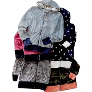 Alternative (r) Eco (r) - 2 X L - Printed Full Zipper Hooded Jacket. Blank Product