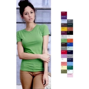 Alternative (r) - Colors S- X L - Ladies Short Sleeve T-shirt With Feminine Silhouette. Blank Product