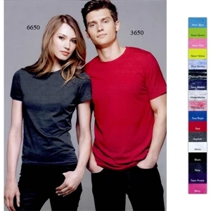 Bella + Canvas (r) - Colors S- X L - Unisex Polyester/cotton T-shirt, 3.6 Oz. Blank Product