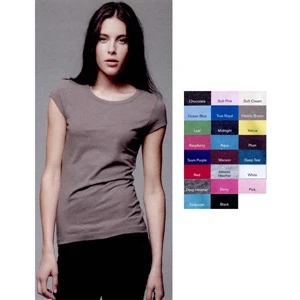 Bella + Canvas (r) - Neutral S- X L - Ladies' Sheer Jersey Longer Length T-shirt. Blank Product