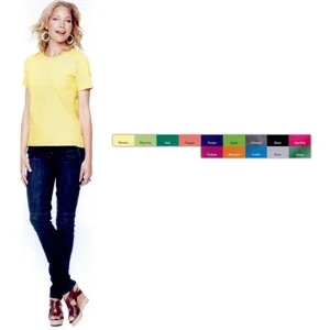 Lat - Neutral S- X L - Ladies' T-shirt. 5.5 Oz. 100% Combed Ringspun Cotton Jersey. Blank Product