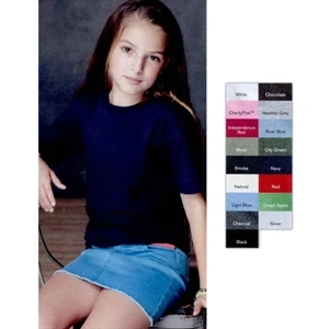 Anvilorganic (r) - Neutrals - Youth Pre-shrunk, 5.0 Oz 100% Certified Organic Cotton T-shirt. Blank Product