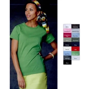 Anvilorganic (r) - Colors S- X L - Ladies' Organic Cotton T-shirt. Blank Product