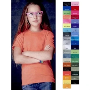 Anvil (r) - Neutrals - Youth 5.4 Oz Pre-shrunk 100% Cotton Heavyweight T-shirt. Blank Product