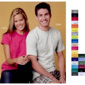 Bayside (tm) - Neutrals S- X L - Adult Pre-shrunk 100% Cotton Short Sleeve T-shirt. Blank Product
