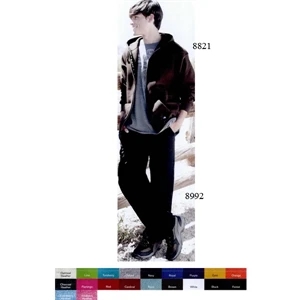 J. America - S- X L - Adult Premium Full-zip Hooded Sweatshirt. Blank Product