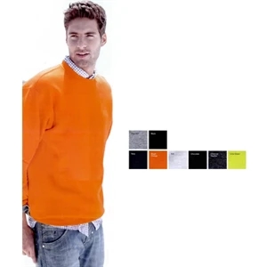 Bayside (tm) - S- X L Heathers - Crewneck Sweatshirt. 9.5 Oz. Preshrunk 80% Cotton/20% Polyester. Blank Product