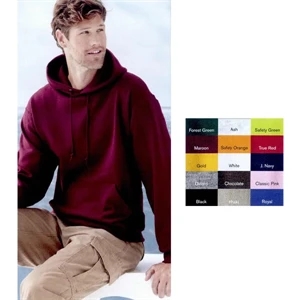 Jerzees (r) Super Sweats (r) - Heathers S- X L - 9.5 Oz. 50% Cotton/50% Polyester Hooded Sweatshirt. Blank Product